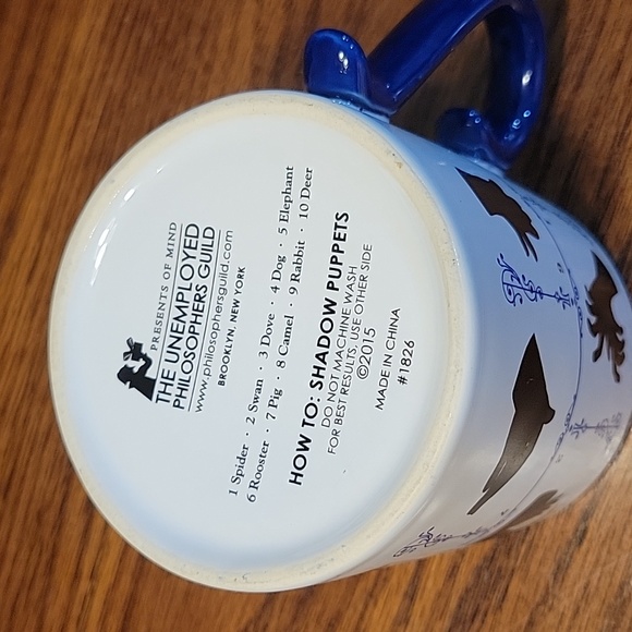 The Unemployed Philosophers Guild ~ 2015 How To: Shadow Puppets Coffee Mug - Picture 5 of 7